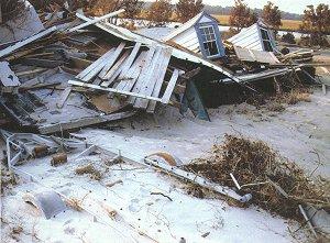 Hurricane Hugo aftermath, McClellanville, SC